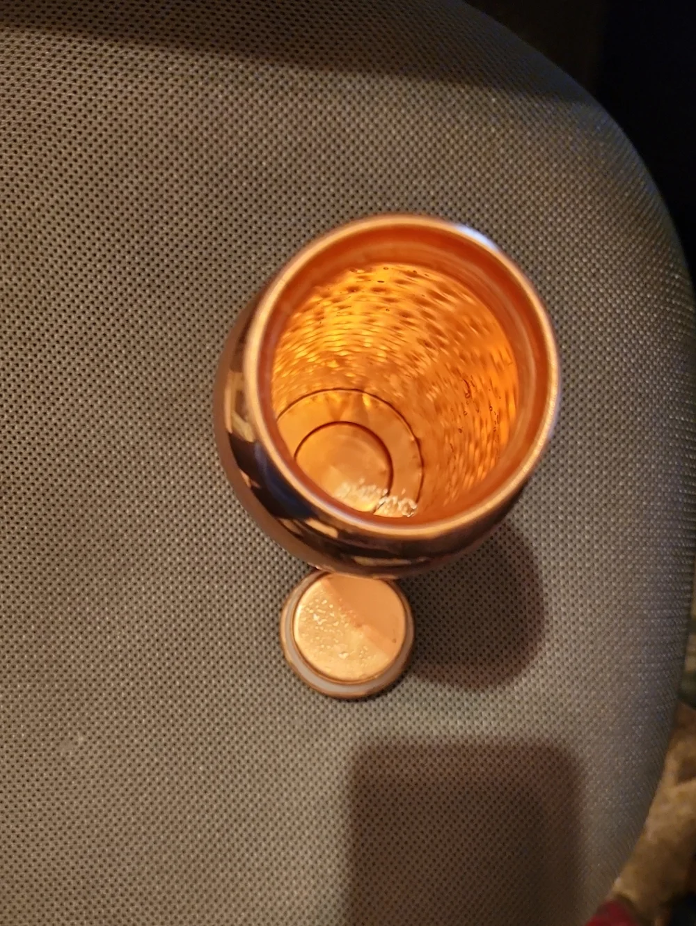 NEW Copper Hammered Water Bottle - Home Accents